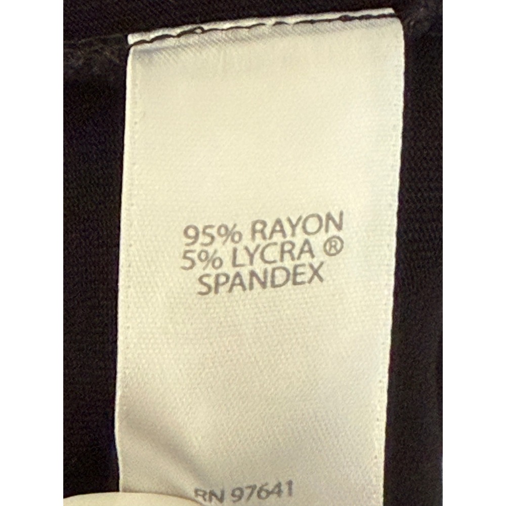 J Jill Wearever Collection Black Rayon Spandex Palazzo Pants Women's Size 3X - Picture 3 of 4